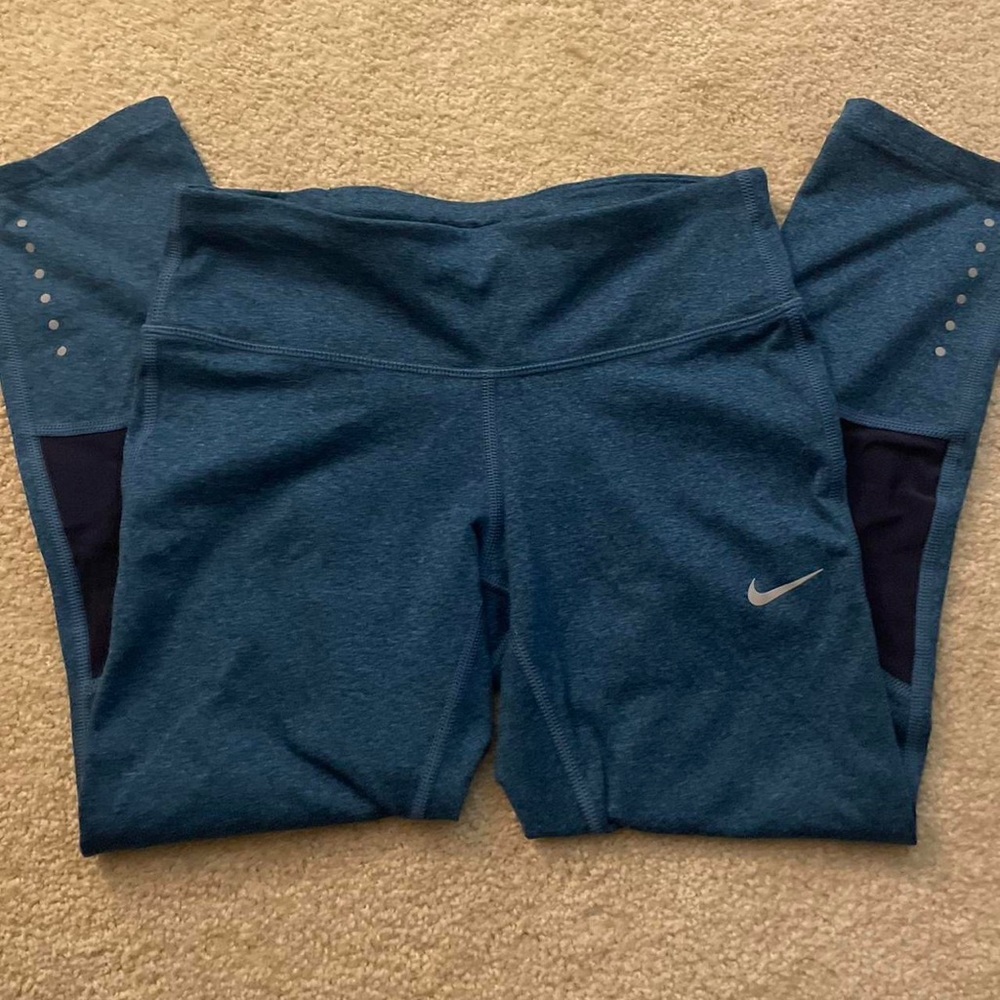 💗NIKE BLUE LEGGINGS SIZE XS - Picture 2 of 5